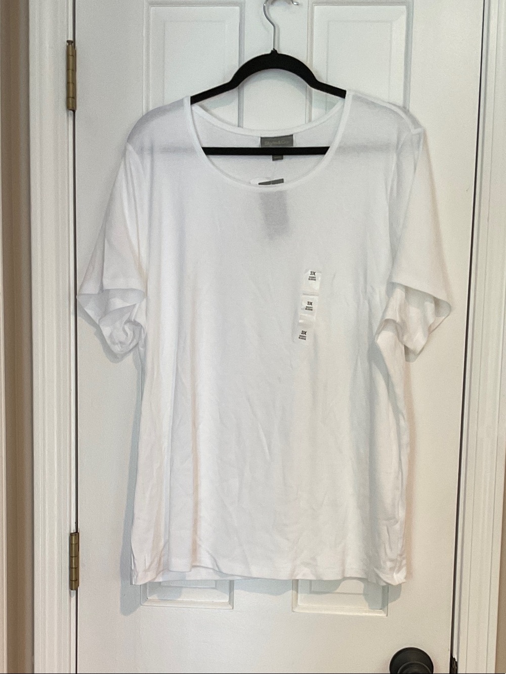 Style & Co. White Short Sleeve Tee